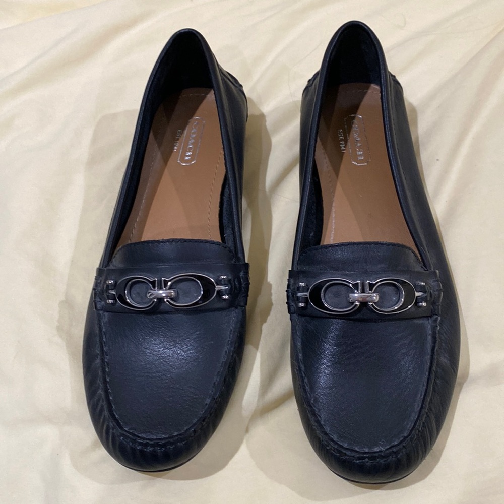 Leather Coach loafers nwt